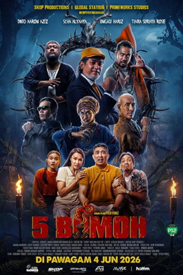Poster phim 5 thầy pháp trên Motchill