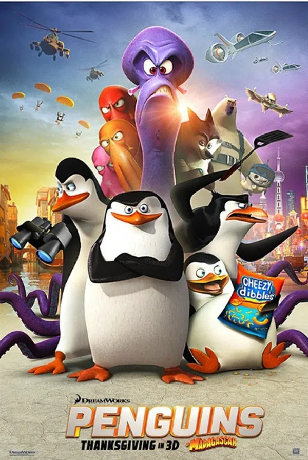 Poster phim Biệt đội cánh cụt vùng Madagascar trên Motchill
